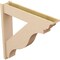 Ekena Millwork 8-in W x 42-in D x 42-in H Funston Trad Rough Cedar Woodgrain TimberThane Outlooker, Primed Tan OUTUR080X42X42FST04RCPR - alternate 6